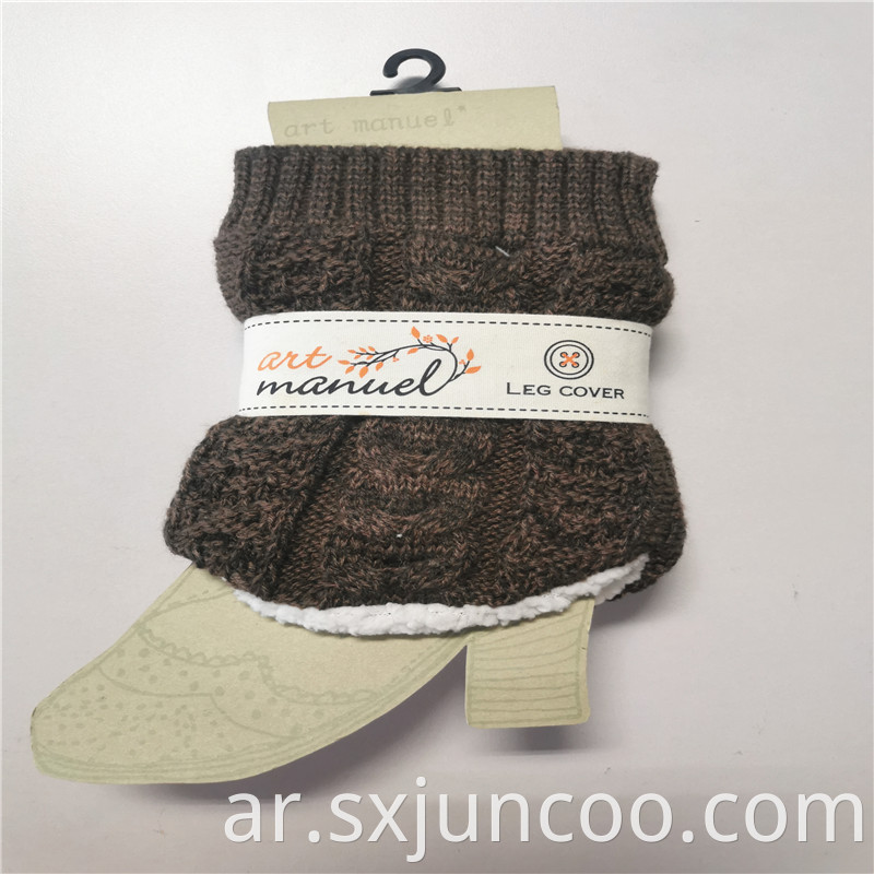 Acrylic Fibers Thicker Lamb Wool Short Leg Warmers